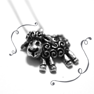 Cassie: Stunning Pewter Lamb Pendant